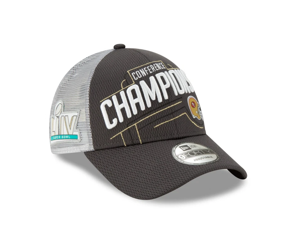 San Francisco 49ers Era 2019 NFC Champions Locker Room 9fort Trucker Hat