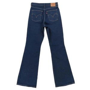 Levi's Premium Ribcage Boot Cut Jeans Gr. 30, dunkle Waschung blau hoher Bund 32" Schrittlänge - Bild 1 von 8