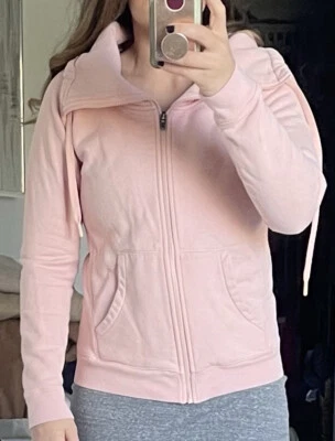 Толстовка Zella с воронкой на шее светло-розовая на молнии размер S - Изображение 1 из 4