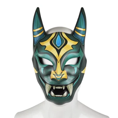 Genshin Impact Xiao Mask Halloween Evil Hannya Mask Masqurade Cosplay Props PU - Image 1 of 4