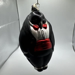 Rare Department 56 Mercury Glass Ornament Penguin in Tux w/Box 6.5" Retired - Picture 1 of 17