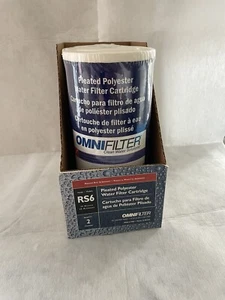 OMNIFILTER RS6-R Pleated Polyester Water Filter Cartridge (2-PACK) 10" X 4.5" - Picture 1 of 3