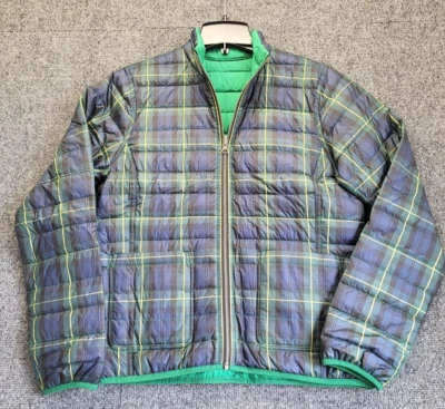 Jaqueta Brooks Brothers Feminina Reversível Gordon Tartan/Verde Tamanho XS Zíper Completo - Imagem 1 de 4