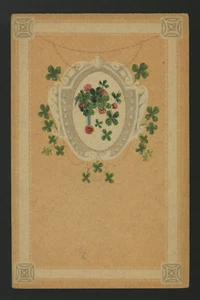cartolina d'epoca-post card-QUADRIFOGLIO-quatrefoil-fortuna - Picture 1 of 1