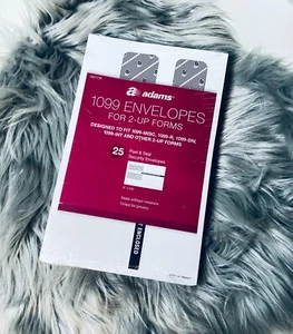 Adams 1099 Envelopes For 2-Up Forms 25 Pack - Picture 1 of 2