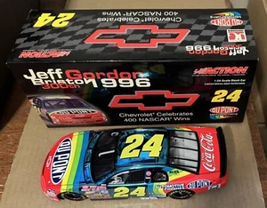 1996 Jeff Gordon Dupont Coke Bristol Chevy 400th Win Color Chrome 2004 ARC car - Picture 1 of 4