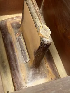 Vintage Wood Foundry Form, Mold Box ~ FLASK ~ Wall, Shelf Display, Repurpose! - Picture 1 of 12