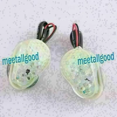 2pcs LED Turn Signal Lights Indicators fit Kawasaki Z1000 Clear Universal - Image 1 of 3