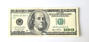 2006 $100 One Hundred Dollar Bill, Federal Reserve Note, Serial # KB94124340G - Picture 1 of 2