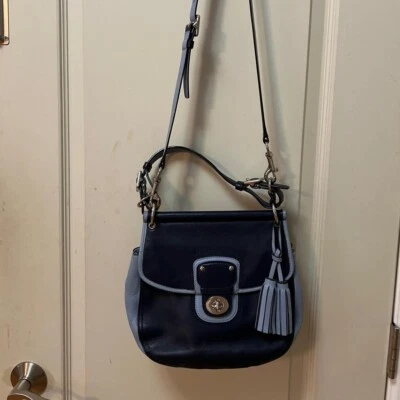 #Coach Two Tone willis Satchel Crossbody, Blue  - Image 1 of 4