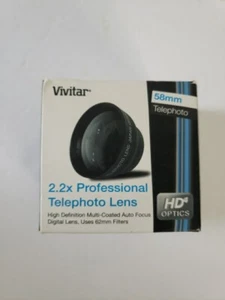 Vivitar 2.2 Professional Telephoto 58mm Lens w/ Macro VIV-58T *Open Box* - Picture 1 of 10