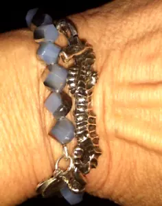 Alex & Ani Blue seahorse wrap bracelet vintage 66 - Picture 1 of 3