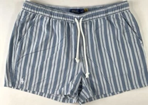 Polo Ralph Lauren Women’s Size M Shorts Blue White Striped Pockets - Picture 1 of 2