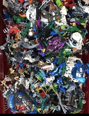 LEGO BIONICLE Hero Factory Bulk Lot 100+ Parts Pieces MASKS MOCs - Image 1 of 3