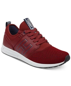 Tenis con cordones de moda para hombre Tommy Hilfiger Lister rojas tela múltiple - Imagen 1 de 6