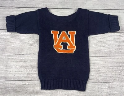 Suéter Infantil Aubie Bordado 6 Meses 100% Algodón AU Aubie Tigres Castaño Rojizo Foto 1 de 4