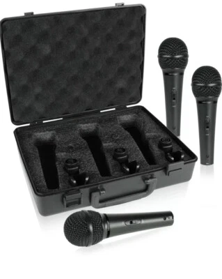 BRAND NEW BEHRINGER XM1800S ULTRAVOICE DYNAMIC CARDIOID VOCAL MICROPHONE 3-PACK - Image 1 of 4