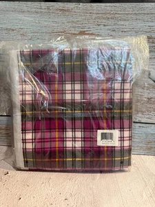 HappyNites Adult Bibs Waterproof Soft Polyester Tricot 37"x18" Plaid  - Picture 1 of 3