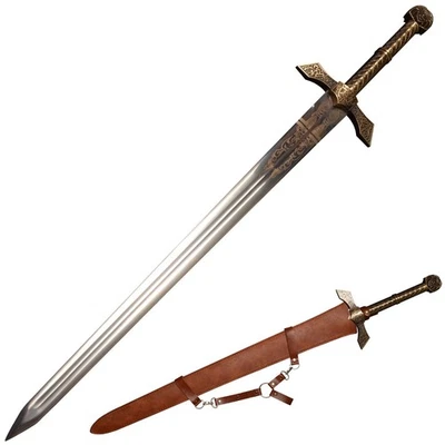 42in Large sword of the Lost Kingdom Knight/Sharp/Stainless steel/Leather sheath - Image 1 of 4