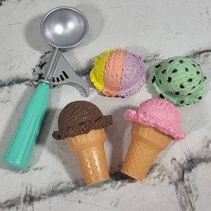 Our Generation Doll Food Sweet Stop Ice Cream Lot With Cones And Scoop - Picture 1 of 7