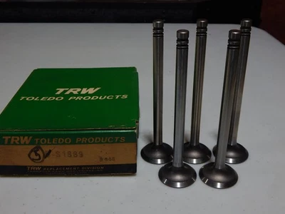 TRWS1869 EXH VÁLVULAS 1950-1956 NASH EMBAJADOR 252 ENG 6 CILINDROS OEM #3127982 JUEGO DE 5 Foto 1 de 4
