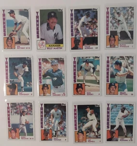 1984 Topps New York Yankees Complete Team Set 34 Cards MATTINGLY ROOKIE All NM! - Picture 1 of 3