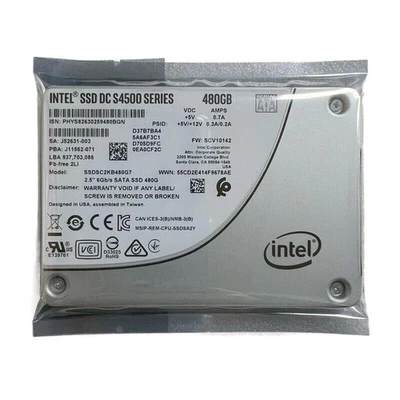 Intel 480GB S4500 DC Series SSD 2.5'' SATA3 Solid State Drive SSDSC2KB480G7P New - Bild 1 von 2