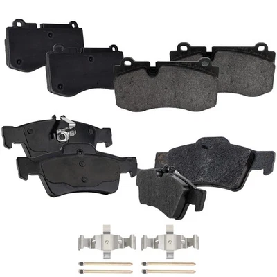 Juego Pastillas Freno Para 10-13 Mercedes Benz S550 11-12 SL550 Delanteras y Traseras Foto 1 de 4