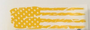 Battle Worn American Flag High Temp Vinyl Stencil - Picture 1 of 1