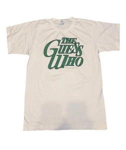 The Guess Who Band White Green Retro T-Shirt Large New Without Tags - Picture 1 of 5