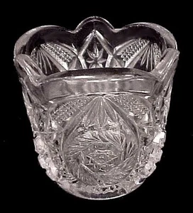US Glass Toothpick Holder Clear Whirligig EAPG Early American Pattern Childs Toy - Picture 1 of 8
