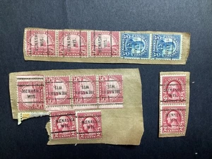 United States Stamps Bureau Issue Precancels Menasha WI Wisconsin #554 557 & 698 - Picture 1 of 1