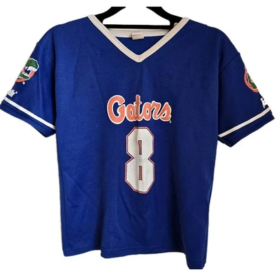Camiseta deportiva vintage Franklin Florida Gators número 8 azul talla juvenil mediana poliéster Foto 1 de 4