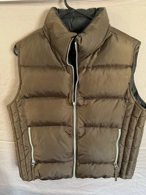 OLD NAVY PUFFER WINTER VEST JACKET Size Small COAT WOMEN'S Brown Chocolate - Image 1 of 3
