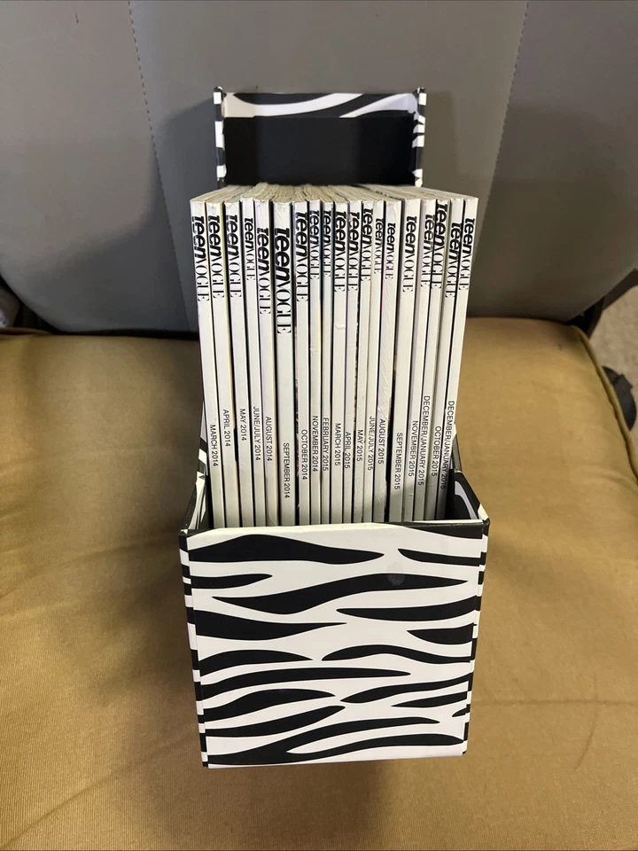 Lot Of 19 Teen Vogue  Magazine 2014-2016 In Beautiful Condition.  Box Included. - Image 1 of 4