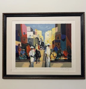 Marcel Mouly signierte EA Lithographie "Mexicains et Mexicaines" Artist Proof - Bild 1 von 9