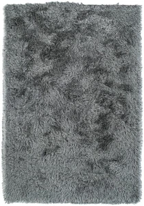 2x3 Dalyn Gray Monochrome Fluffy Shag Plush Solid Door Mat IA100 - Aprx 2' x 3' - Picture 1 of 1