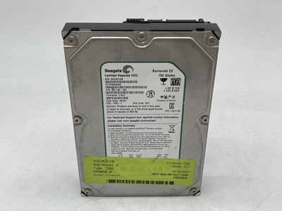 Seagate Certified Repair HDD 750GB ST3750640NS 3.5" SATA GRADE B FREE S/H - Image 1 of 4