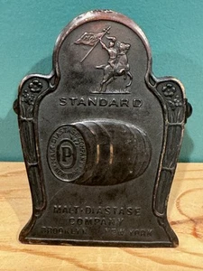 Standard Malt Diastase Company Brooklyn NYC Brass Advertising Paperclip Brewery - Picture 1 of 7