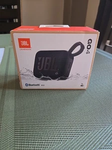 JBL GO 4 Portable Wireless Bluetooth Speaker Waterproof New Black Color - Picture 1 of 6
