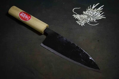 Japanese Kitchen / Chef knives *Mint* Chiyomatsu Blue 2 Black Deba 165mm 4365 - Image 1 of 4