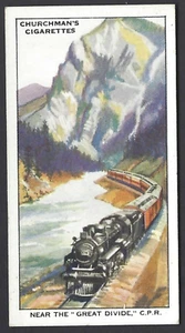 CHURCHMAN - EMPIRE RAILWAYS - #21 GREAT DIVIDE, CPR - Picture 1 of 2
