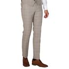 Holland - Men's Beige Check Trousers