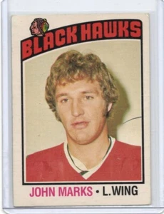 1976-77 Topps OPC #114 John Marks Blackhawks - Bild 1 von 2