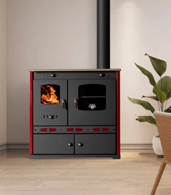 PROMETEY Cucina Stufa a Legna con Forno Ghisa Top - Perfect Lux Eco- 7 kw EcoDesign 2022