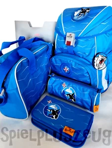 DerDieDas Ergo Flex Buttons Rucksackset 5tlg Polar Tiere Blau Jungen Ranzen 800g - Picture 1 of 9
