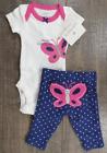 Baby Girl Clothes New Carter's Preemie 2pc Butterfly Daddy Loves Me Outfit