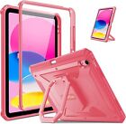 360 Rotating Case Stand Shockproof Cover Screen Protector for Apple iPad 10 9 8