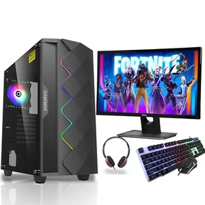 Fast Gaming PC Bundle i7 i5 i3 6th Gen 16GB RAM 2TB 1TB SSD 6GB RTX 3050 Wins 10 - Picture 1 of 15
