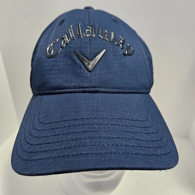 🧢 Callaway Golf Hat Navy Blue Performance Cap Adjustable Strapback Polyester - Image 1 of 4